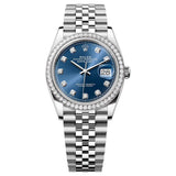 Rolex Datejust 36 ref. 126284RBR-0029 Bright Blue Dial Jubilee Bracelet