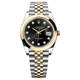 Rolex Datejust 41 126303-0006 Bright Black Dial Jubilee Bracelet Two-Tone