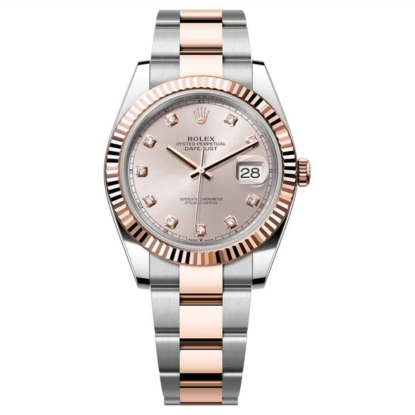 Rolex Datejust 41 126331-0007 Sundust Dial 18kt Rose Gold and Stainless Steel Jubilee Bracelet