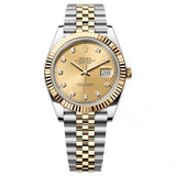Rolex Datejust 126333-0012 41mm Two-Tone Champagne Diamond Dial Jubilee Bracelet