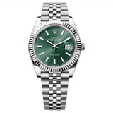 Rolex Datejust 41 Reference 126334-0028 Mint Green Dial Jubilee Bracelet