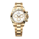 Rolex Daytona 126508-0001 40mm Yellow Gold White Dial Oyster Bracelet