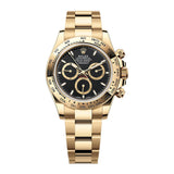 Rolex Daytona 126508-0004 Yellow Gold Black Dial Oyster Bracelet 40mm