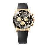 Rolex Cosmograph Daytona 126518LN-0006 Black Diamond Dial Yellow Gold Oysterflex