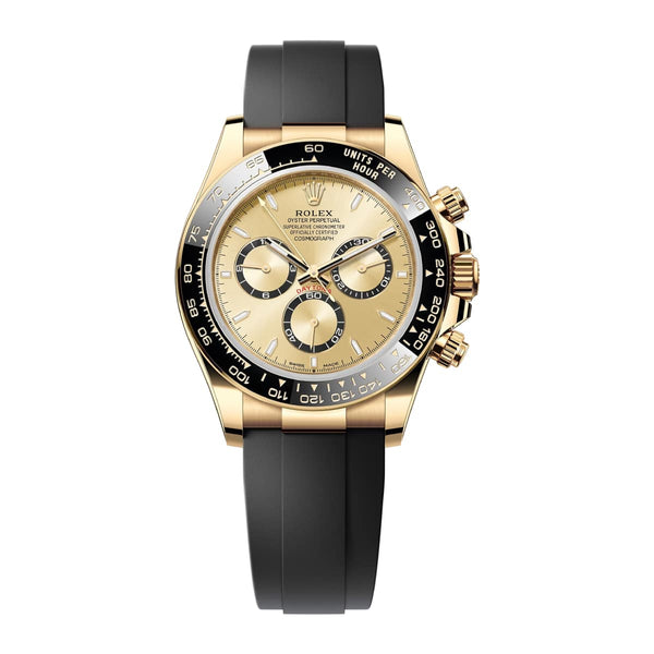 Rolex Cosmograph Daytona 126518LN-0010 Golden Dial 18kt Yellow Gold Oysterflex