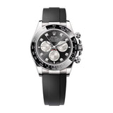 Rolex Daytona 126519LN-0004 White Gold Black Diamond Dial Oysterflex 40mm