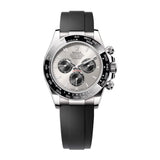 Rolex Daytona 126519LN-0006 40mm White Gold Silver Dial Oysterflex
