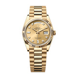 Rolex Day-Date 36 Reference 128238-0008 Champagne Diamond Dial 18k Yellow Gold