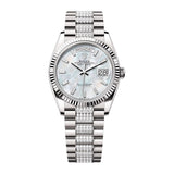 Rolex Day-Date 36 128239-0066 White Gold Diamond-Set President Bracelet