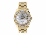 Rolex Day-Date Masterpiece 18948 MOP Diamond Dial & Bezel in 18kt Yellow Gold