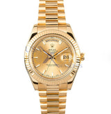 Rolex Day-Date 218238 G-Serial 41mm 18K Yellow Gold Champagne Dial