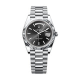 Rolex Day-Date 40 228236-0003 Platinum Bright Black Dial President Bracelet 2023