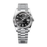 Rolex Day-Date 40 228236-0004 Platinum Black Diamond Dial