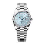 Rolex Day-Date 40 228236-0006 Ice Blue Diamond Dial Platinum President Bracelet