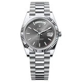 Rolex Day-Date 40 228236-0013 Platinum Slate Roman Dial President Bracelet
