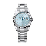 Rolex Day-Date 40 228236-0018 Ice Blue Dial Platinum President