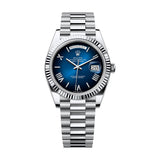 Rolex Day-Date 40 228236-0024 Ice Blue Ombré Roman Dial Platinum