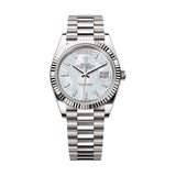 Rolex Day-Date 40 228239-0078 White Gold MOP Baguette Diamond Dial 40mm