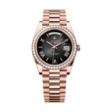 Rolex Day-Date 40 228345RBR-0025 Slate Ombré Dial Diamond Bezel Everose Gold