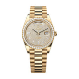 Rolex Day-Date 40 228348RBR-0037 Diamond-Paved Dial Yellow Gold President Bracelet