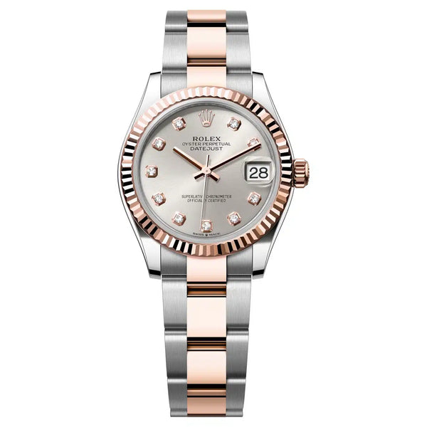 Rolex Datejust 31 278271-0015 Silver Dial 18kt Rose Gold & Stainless Steel Oyster Bracelet