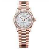 Rolex Datejust 31 278285RBR-0005 Mother of Pearl Dial Rose Gold President Bracelet