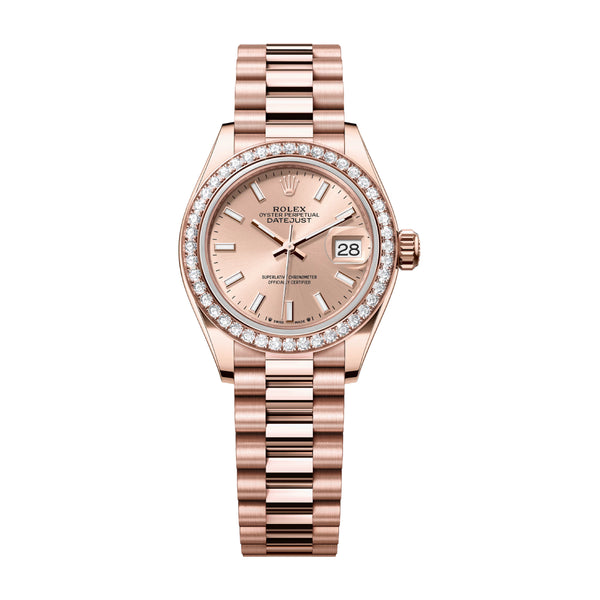 Rolex Lady-Datejust 279135RBR-0025 Rosé Dial 28mm Everose Gold
