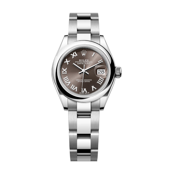 Rolex Lady-Datejust 279160-0012 28mm Dark Grey Dial Oystersteel Oyster Bracelet
