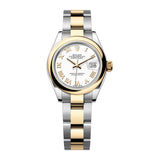 Rolex Lady-Datejust 279163-0024 White Roman Dial 28mm Yellow Rolesor Oyster Bracelet