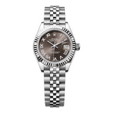 Rolex Lady-Datejust 279174-0013 28mm Dark Grey Roman Dial Jubilee Bracelet