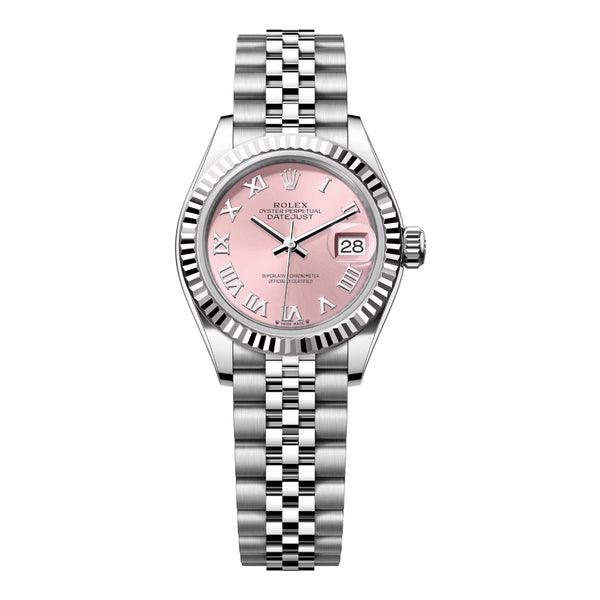 Rolex Lady-Datejust 279174-0017 28mm Pink Roman Dial Jubilee Bracelet