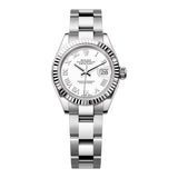 Rolex Lady-Datejust 279174-0020 28mm White Roman Dial Oyster Bracelet