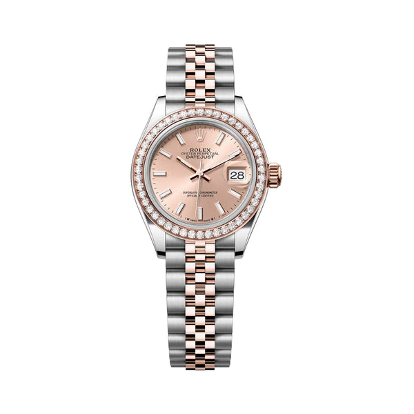 Rolex Lady-Datejust 279381RBR-0023 28mm Rosé Dial Everose Rolesor Jubilee