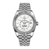 Rolex Sky-Dweller 326934-0002 42mm Stainless Steel White Dial Jubilee Bracelet