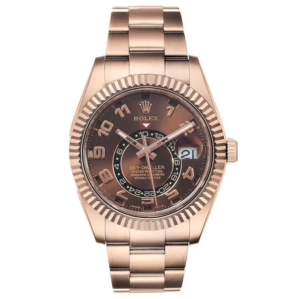 Rolex Sky-Dweller 326935-0003 Everose Gold 42mm Chocolate Arabic Dial