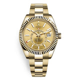 Rolex Sky-Dweller 326938-0003 Champagne Dial 42mm 18k Yellow Gold Watch