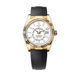 Rolex Sky-Dweller 336238-0003 42mm Yellow Gold Intense White Dial Oysterflex