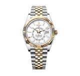 Rolex Sky-Dweller 336933-0006 Intense White Dial Yellow Rolesor Jubilee Bracelet 42mm