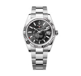 Rolex Sky-Dweller 336934-0007 42mm White Rolesor Black Dial Oyster Bracelet