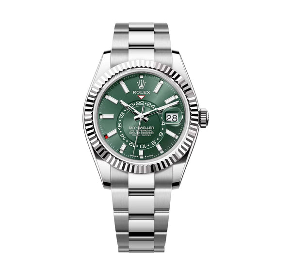 Rolex Sky-Dweller 336934-0001 42mm Green Dial Oyster Bracelet