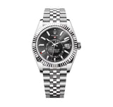 Rolex Sky-Dweller 336934-0008 42mm White Rolesor Black Dial Jubilee Bracelet