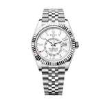 Rolex Sky-Dweller 336934-0004 42mm White Rolesor White Dial Jubilee Bracelet