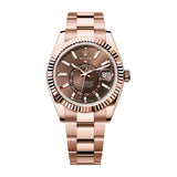 Rolex Sky-Dweller 336935-0002 Chocolate Dial 18kt Everose Gold Oyster Bracelet 42mm