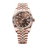 Rolex Sky-Dweller 336935-0006 Chocolate Dial 42mm Everose Gold Jubilee Bracelet