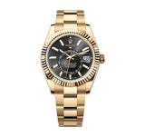 Rolex Sky-Dweller 336938-0002 Black Dial 18kt Yellow Gold Oyster Bracelet 42mm