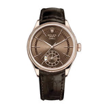 Rolex Cellini 50525 39mm 18kt Everose Gold Brown Dial Watch