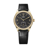 Rolex 1908 52508-0002 Black Dial 39mm 18kt Yellow Gold Leather Strap Watch