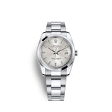 Rolex Oyster Perpetual 34mm Stainless Steel Silver Stick Dial Ref. 115200