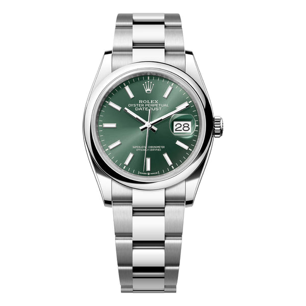 Rolex Datejust 36 126200-0024 Green Dial Oyster Bracelet Stainless Steel Watch 2025