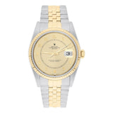 Rolex Datejust 36 Two-Tone Champagne Arabic Dial Jubilee Bracelet Ref. 16233 Circa 2002
